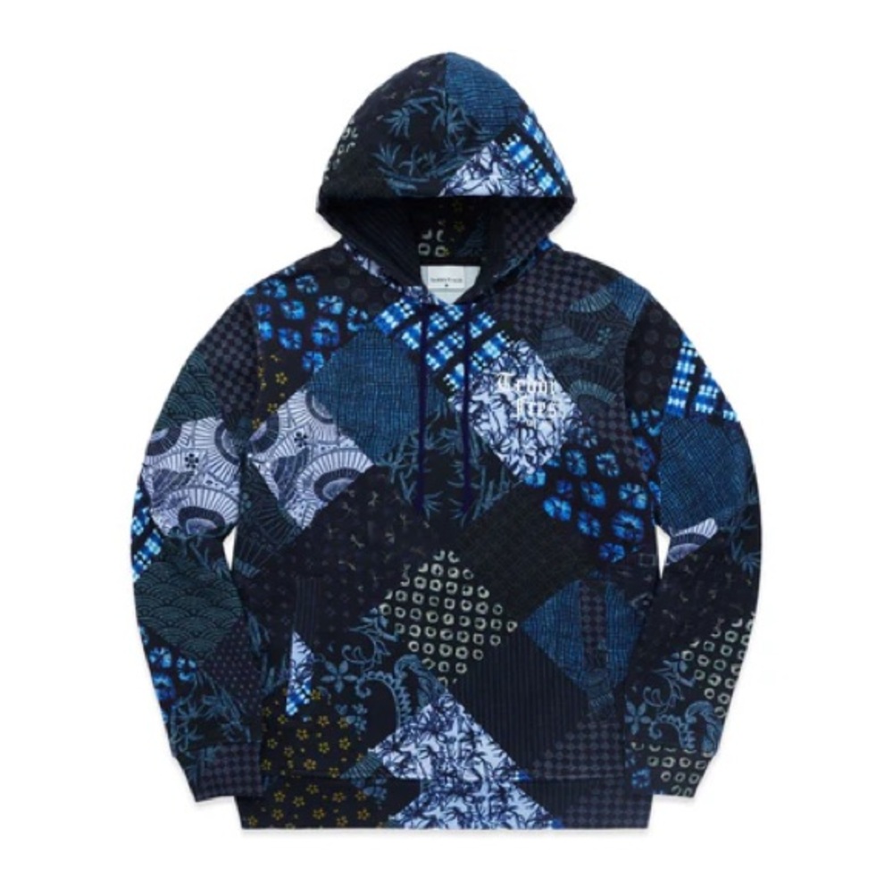 Teddy Fresh patchwork sweatshirt size 2XL